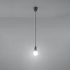 Stropní závěsné svítidlo LED SOLLUX DIEGO E27 Overhang Grey