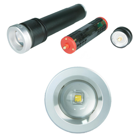 LED 15W 1400 lm IP65 taktická svítilna baterie 6xAA ZOOM ruční světlo LEDVANCE