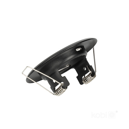 Zapuštěné halogenové bodové svítidlo GU10 černé kulaté Kobi