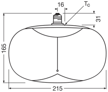 Dekorativní LED žárovka E27 4W = 12W 120lm 1800K Warm 320° Amber Filament Dimmable Vintage 1906 Osram