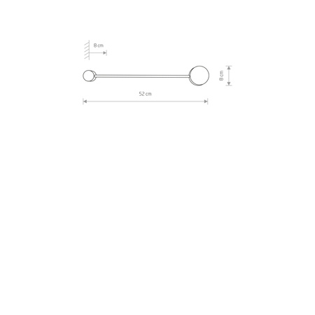 Nástěnné svítidlo ORBIT I M 7802 Nowodvorski White GX53 Nástěnné svítidlo Moderní