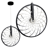 Stropní závěsné svítidlo. LED BICYKL 16W 3000K černá + chrom