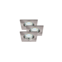 3x bodové svítidlo GU10 3W 240lm 3000K Chrome Classic Lite 1054 Rabalux pro montáž na omítku
