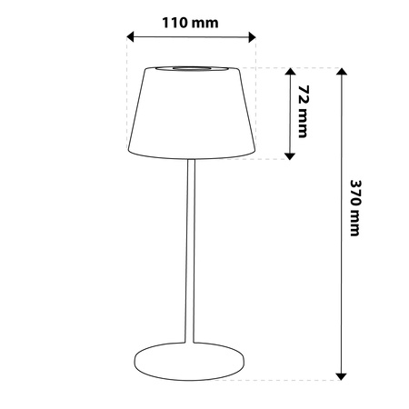 LED zahradní lampa stojící dekorativní stolní noční světlo USB stmívatelné dotykové bílé FIORA LUMILED