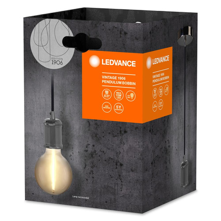 E27 zavěšené stropní svítidlo visí šedá Vintage 1906 kyvadlo Ledvance