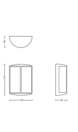 Zahradní lampa LED nástěnná lampa STOCK myGarden 6W 2700K IP44 Antracit PHILIPS