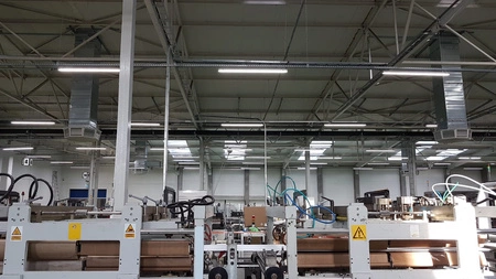 LED 60W 9300lm 4000K neutrální IP65 IK08 chrom HPL2 Pro Kobi lineární hermetické svítidlo