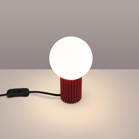 Stolní stolní lampa G9 Round Maroon Modern Matte Halo Sollux