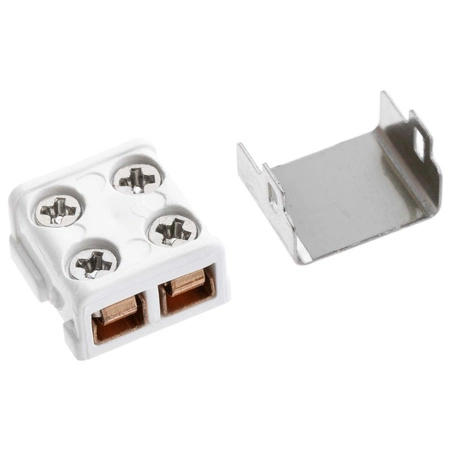 Rovná kovová svorkovnice pro 2PIN kabely