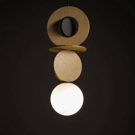 Závěsné stropní svítidlo G9 Black Wood Scandinavian DROPS WOOD A 11173 Nowodvorski