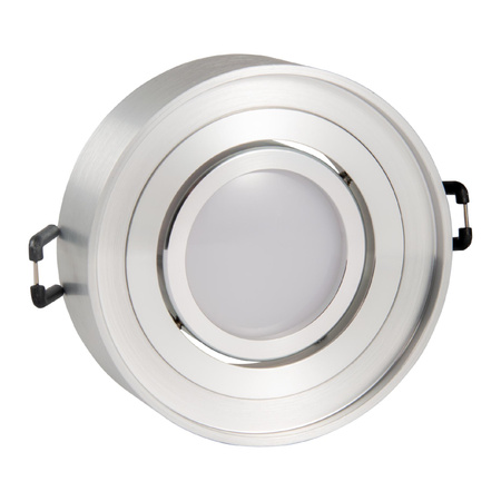 Bodové svítidlo MR16 stříbrné 12 V GAJA Sanico Goldlux svítidlo pro zapuštěnou montáž