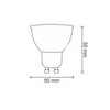 LED žárovka GU10 4,8W 400lm 3000K Warm 100° Sanico Goldlux