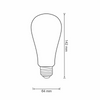 E27 ST64 LED žárovka 5.5W 470lm 1800K-2700K 320° Filament GOLDLUX (Polux) Smart WiFi TUYA