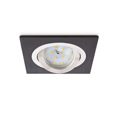 Zápustná montáž GU10 Halogenové zapuštěné bodové pletivo Black Square Kobi