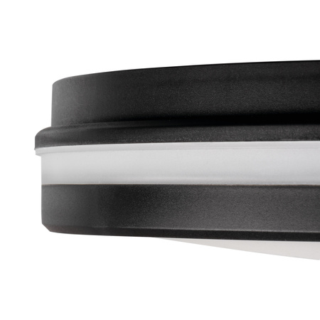 Plafond LED pro povrchovou montáž 20W 1600lm CCT IP65 Round Black BENO KANLUX