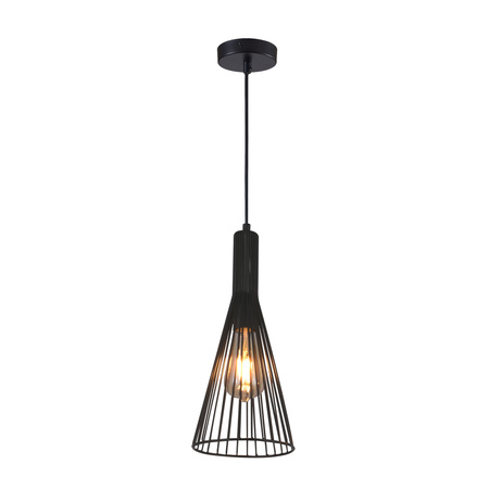 Dekorativní závěsné stropní svítidlo Sanico Goldlux E27 Black Tiana