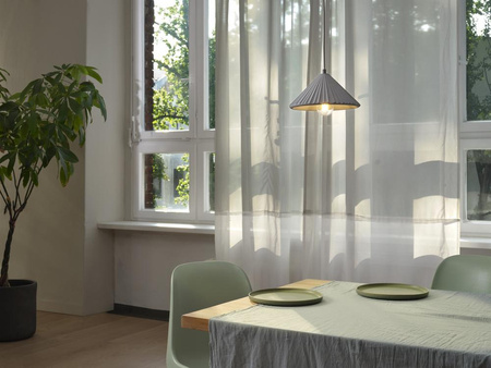 Dekorativní stropní závěsné svítidlo E27 s převisem šedá betonová dekorace Ledvance