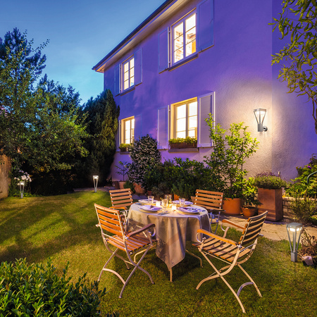 Nástěnné svítidlo solární nástěnné fasádní svítidlo 6W 550lm 3000K Pohybový senzor Endura STYLE SOL WALL šedá LEDVANCE