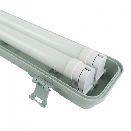 Hermetické svítidlo 60cm IP65 + 2x LED zářivka T8 G13 9W 4000K neutrální bílá Ecolight