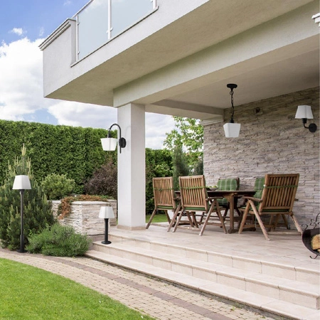 Nástěnné svítidlo venkovní zahradní nástěnné svítidlo spodní GIZA E27 GOLDLUX (Polux)