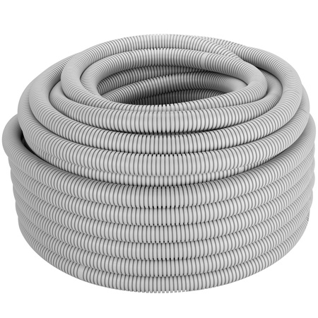 Vlnitá trubka RKGL 50mm 320N trubka s dálkovým ovládáním pro ochranu kabelu 25m šedá AKS ZIELONKA