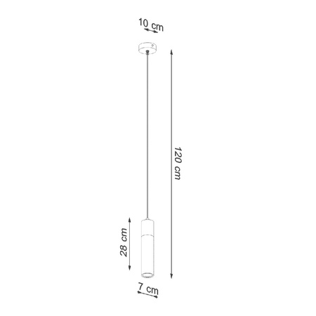 ZANE GU10 Závěsné stropní svítidlo LED šedé SOLLUX