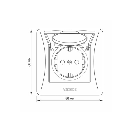 Kontaktní 16A zásuvka pod omítku Bílá BINERA VIDEX