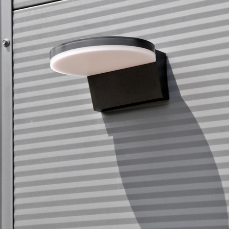 Venkovní nástěnné svítidlo LED fasádní svítidlo IP54 4000K Round Black