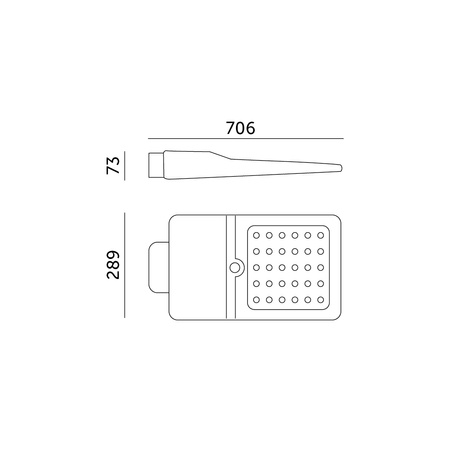 Solární LED průmyslová pouliční lampa 40W 6000lm 4000K neutrální se senzorem pohybu a soumraku IP65 černá ulice Kobi