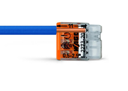 100x WAGO 2273-203 Quick Connect Instalační konektor pro WIRE 3x0.5-2.5 mm