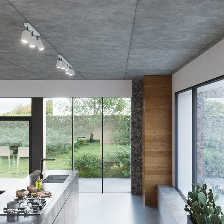 MERIDA stropní svítidlo 4xGU10 Reflektor Halogenové svítidlo Pohyblivé 80cm Bílé SOLLUX