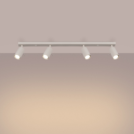 Bodové reflektorové stropní svítidlo Tuba 4x GU10 béžový kroužek Bittersweet Shimmer SL.1498 Sollux