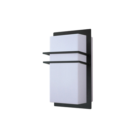 Zahradní lampa LED nástěnná lampa SEATTLE E27 IP44 obdélníková bílá a černá RABALUX