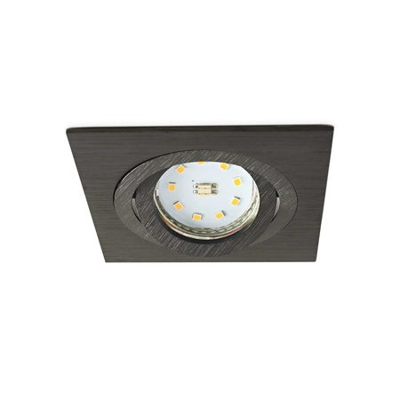 Zápustná montáž GU10 Halogenové zapuštěné bodové pletivo Black Square Kobi