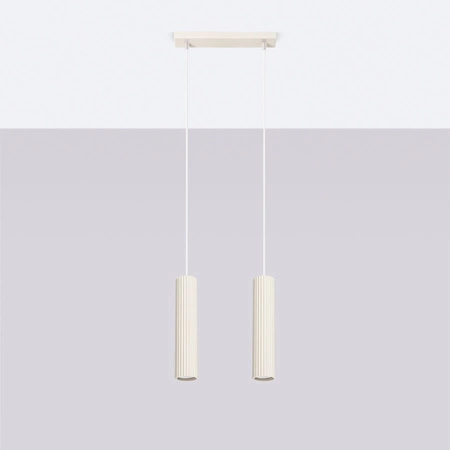 Stropní závěsné svítidlo Tuba Spot 2x GU10 Beige Carbon Deep Space SL.1593 Sollux