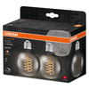 2x LED dekorativní žárovka G80 Sphere E27 7,8W = 30W 360lm 1800K Warm 320° Smoke Filament Dimmable Vintage 1906 Osram