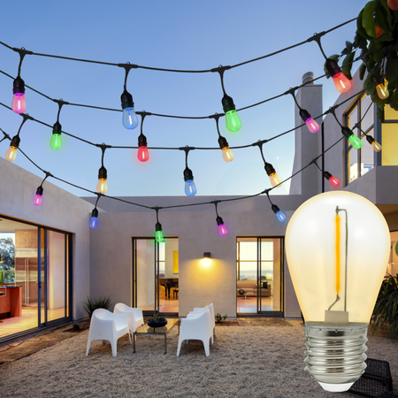 LED žárovka E27 FILAMENT 0.3W pro PARTY GOLDLUX Girland (Polux) SADA 2 ks.