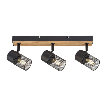 Bodové stropní svítidlo 3x E14 Brown Industrial Metta 71153 Rabalux