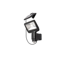 Reflektor LED Solární zahradní svítidlo DOJRAN 5W 4000K IP44 Pohyblivé s pohybovým senzorem Černá RABALUX