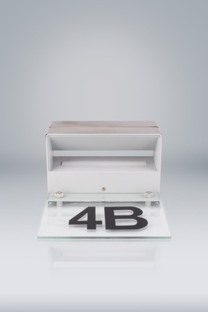 LED zahradní lampa Osvětlené domovní číslo DVEŘE Nástěnné svítidlo 6W IP54 Silver Volteno