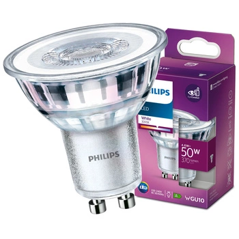 GU10 LED žárovka 4.6W = 50W 370lm 3000K Teplý 36° reflektor PHILIPS