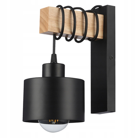 Nástěnná objímka E27 pro povrchovou montáž černá Elza Masterled