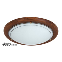Plafond LED stropní svítidlo povrchová montáž 2x E27 hnědá Classic Ufo Rabalux