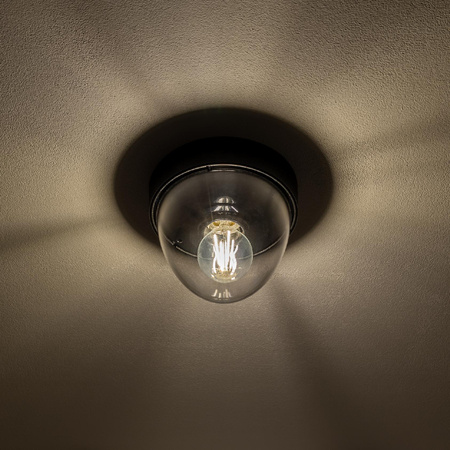 Venkovní stropní zahradní lampa NOOK 7978 E27 IP44 Spot Black Nowodvorski