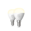 2PAK LED koule E14 P45 5,7W 2700K teplá PHILIPS HUE White Bluetooth Zigbee žárovka