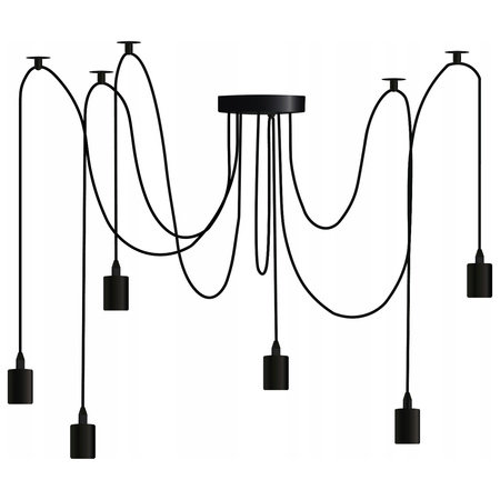 6x E27 Závěsná stropní lampa, Pavouk ARANE LUMILED