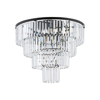 Stropní lustr 12x E14 Black Glamour CRISTAL L 7630 Nowodvorski