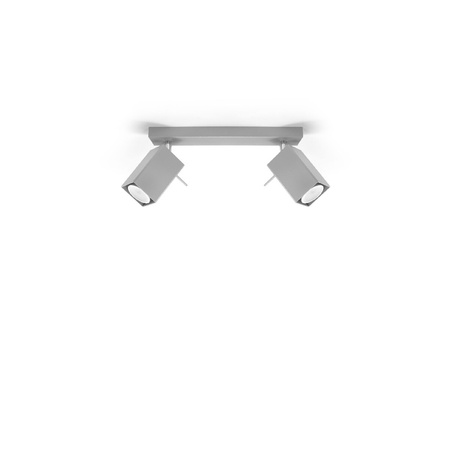 MERIDA stropní svítidlo 2xGU10 Reflektor Halogenové svítidlo Pohyblivé 30cm Šedá SOLLUX