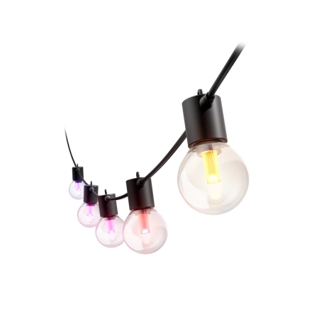 Venkovní zahradní girlanda 21 m IP65 30LED RGB SMART Smart Bluetooth ZigBee Bílá a barevná Ambiance Festavia Philips HUE