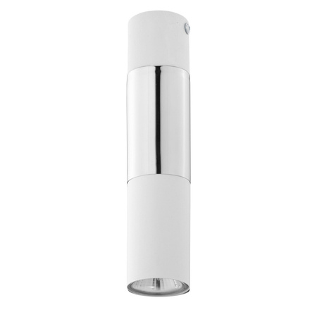 Povrchové stropní svítidlo ELIT WHITE Tuba Bílá a stříbrná Moderní GU10 4369 TK Lighting